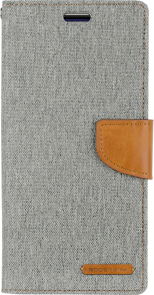 Goospery Canvas Diary For iPhone 12 mini - Grey