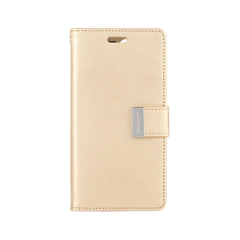 Goospery Rich Diary case for iPhone 14 - Gold