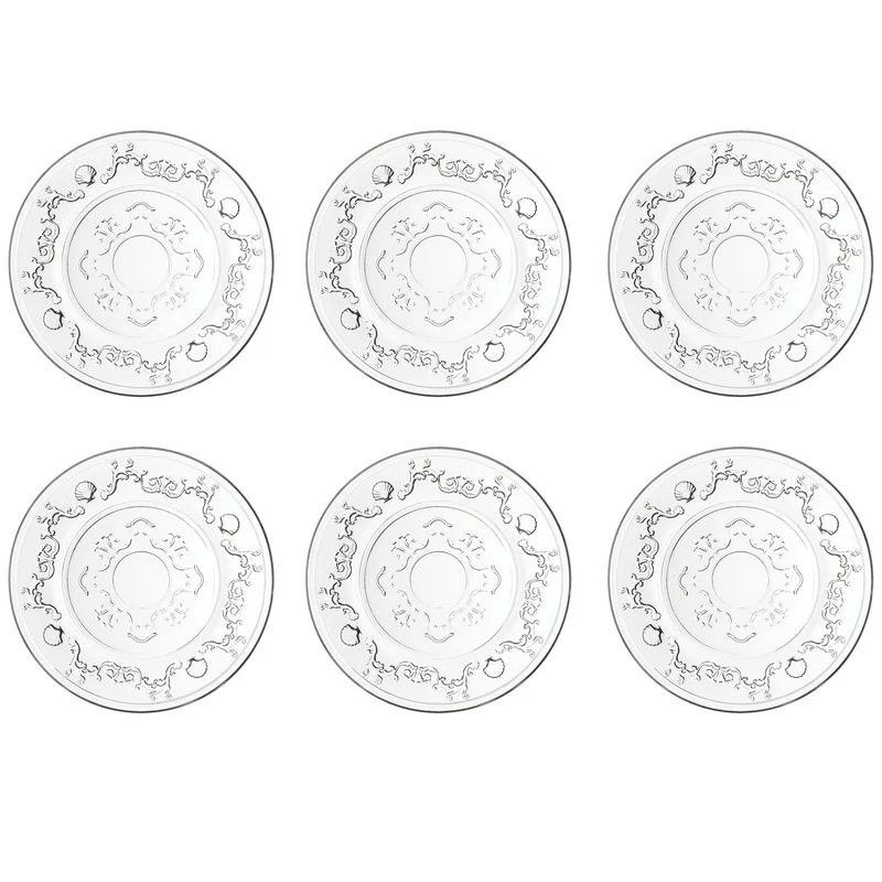 La Rochére Liten Assiett Versailles Glas 6-pack