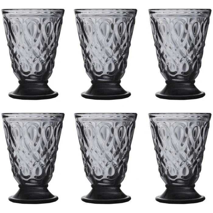 La Rochére Glas Antracit Lyonnais 20 cl 6-pack