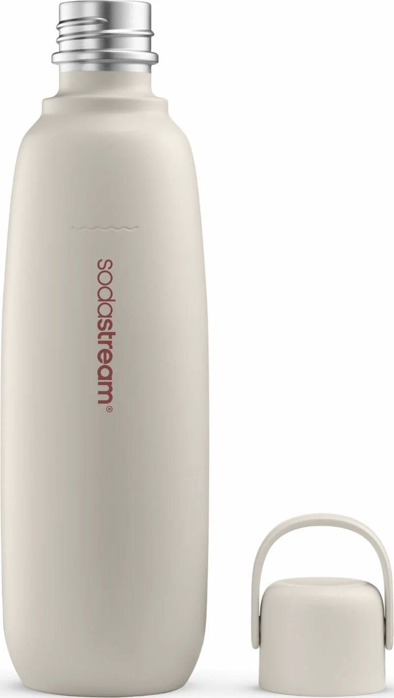 Sodastream 900ml Stainless Steel Fizz And Go Bottle Sand