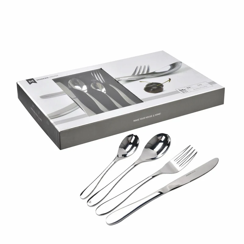 Modern House Ivo Bestickset 24 Delar Blank