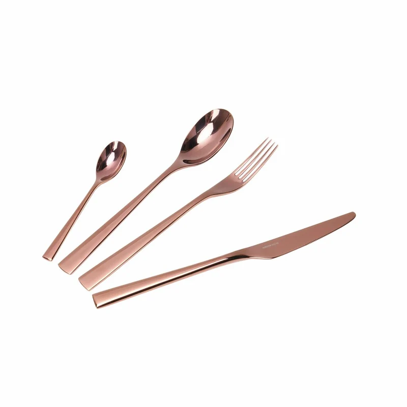 Modern House Black Rose Bestickset 16 Delar Koppar