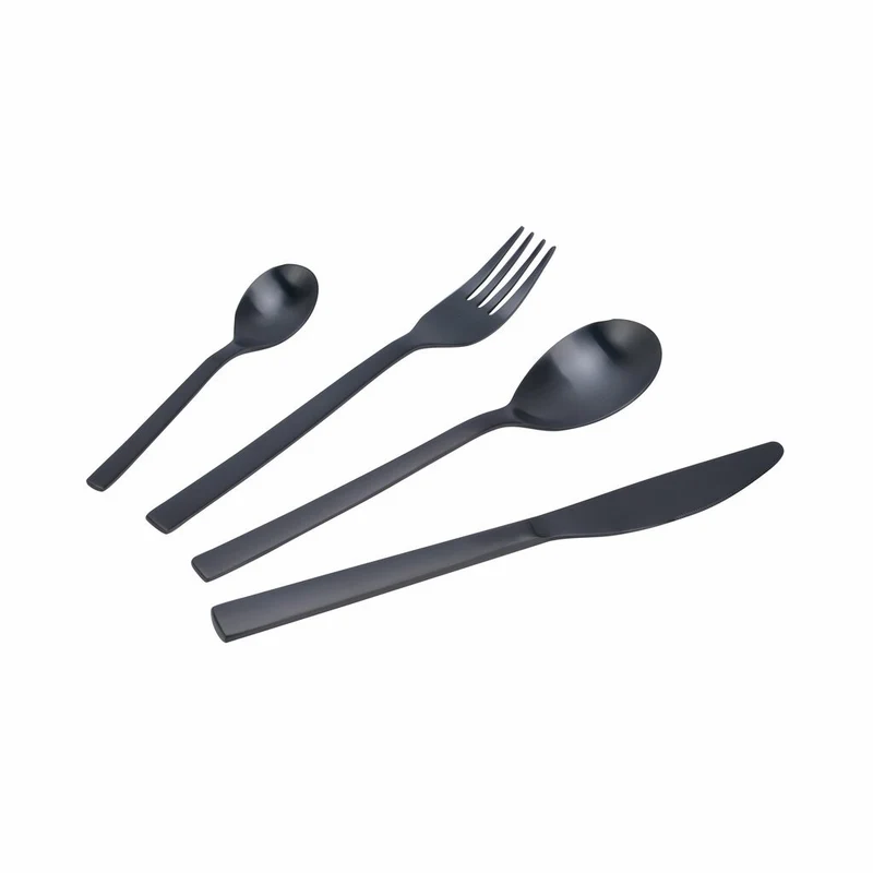 Modern House Black Panther Bestickset 16 Delar Matt Svart