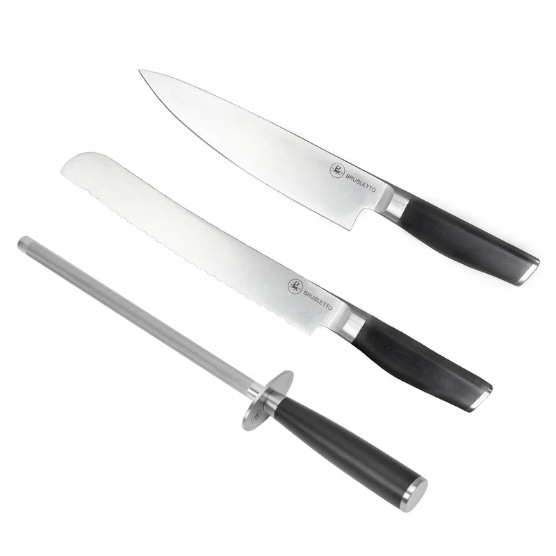 Brusletto Knivset 3 Delar, Svart
