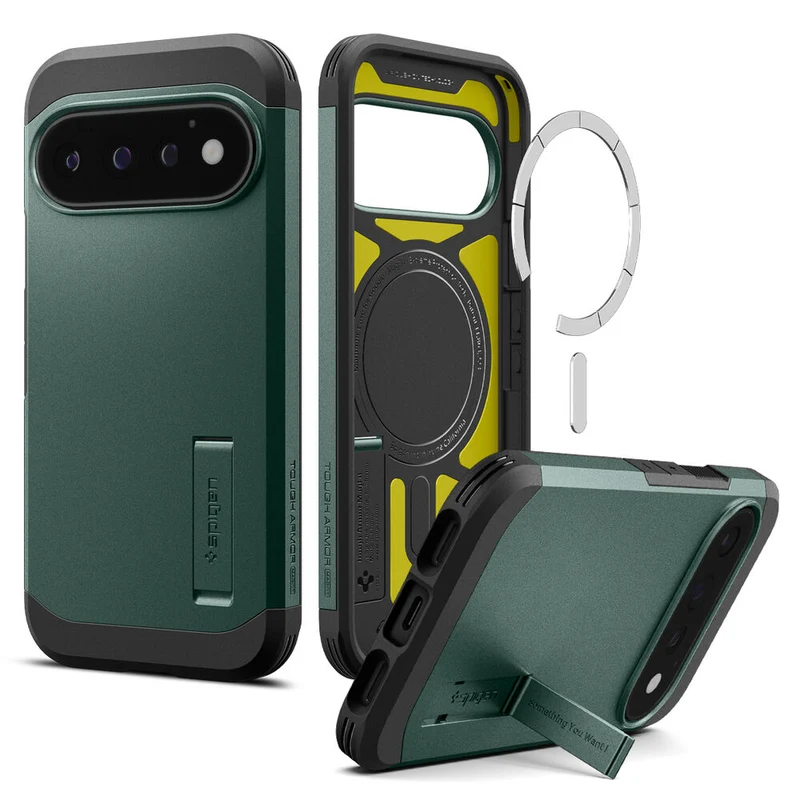 Spigen Google Pixel 11 Pro Tough Armor (MagFit) Case (Abyss Green)