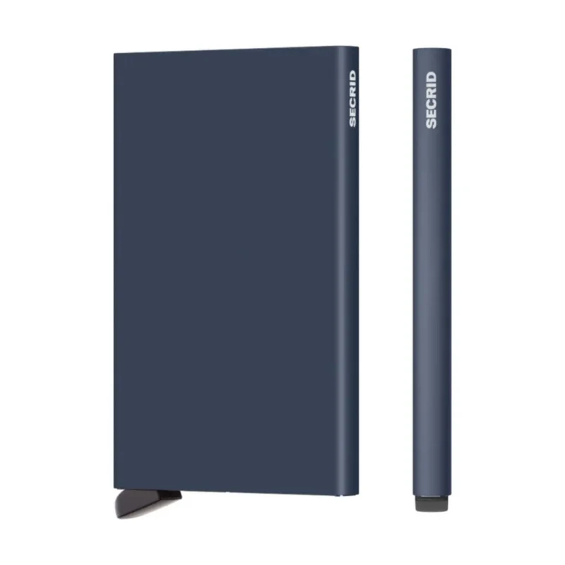 Secrid Cardprotector Compact RFID Aluminium Cards Wallet Navy