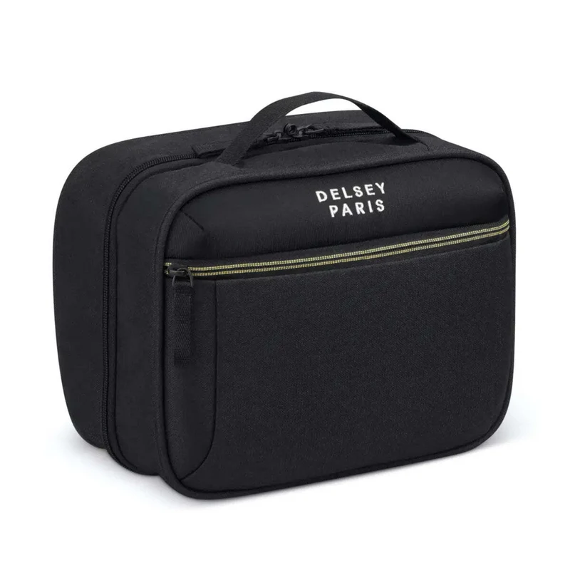 Delsey Brochant 3 Wetpack Toiletry Bag - Deep Black