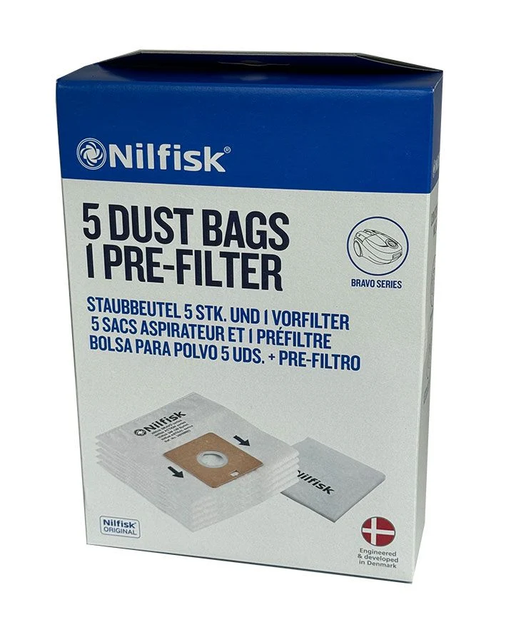 Geniune Nilfisk Bravo Vacuum Cleaner Bags #30050002