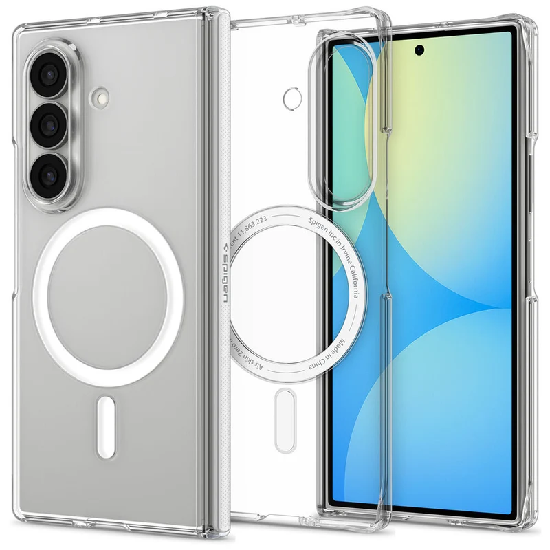 Spigen Galaxy Z Fold 8 Ultra Air Skin Zero (MagFit) Case (Clear Case / White Ring)