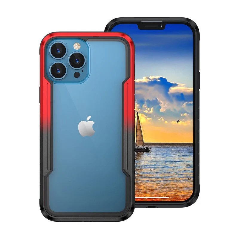 Redefine Shield case for iPhone 13 Pro Max - Black Red