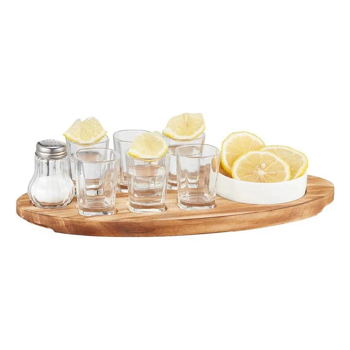 Dorre Shonta shotbricka med 6 glas inklusive saltkar och skål