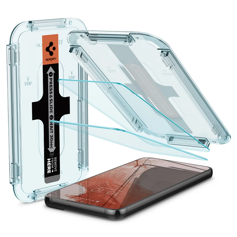 Spigen Samsung Galaxy S22 EZ Fit GLAS.tR Slim Glass Screen Protector - Clear