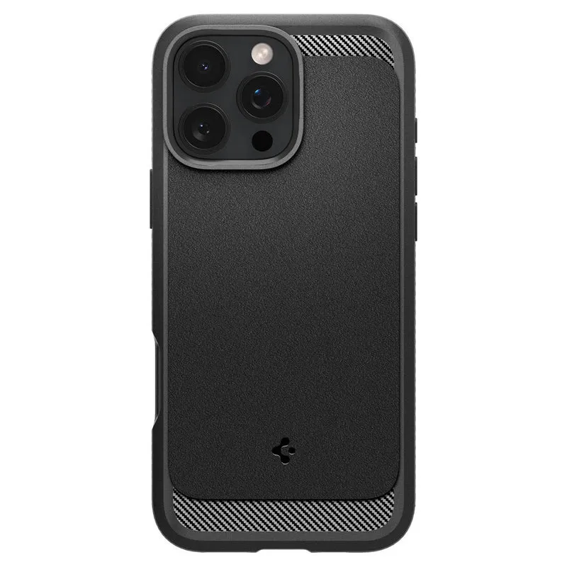 Spigen Apple iPhone 16 Pro Rugged Armor (MagFit) Case - Black
