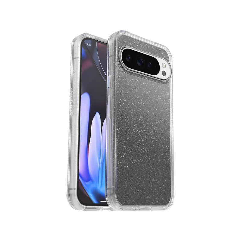 OtterBox Symmetry Clear Phone Case for Pixel 9 Pro XL Stardust (Clear Glitter)