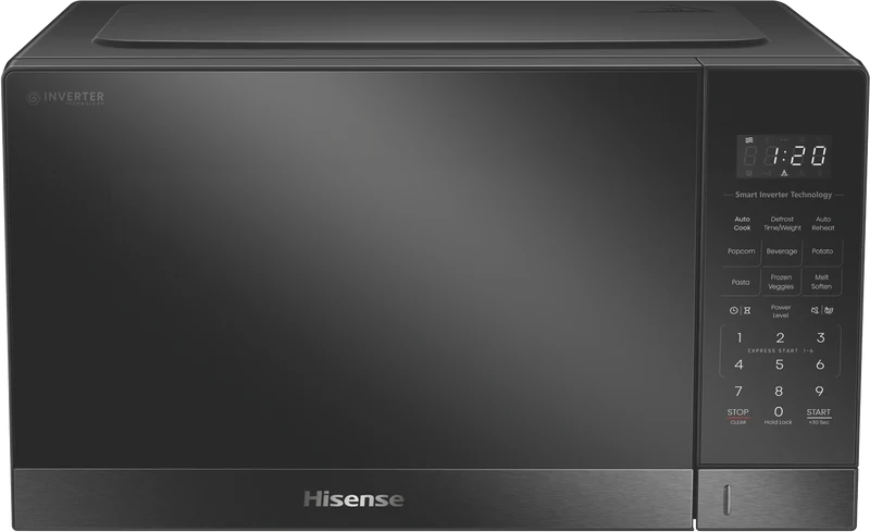 Hisense 34L 1100W Inverter Microwave Dark Stainless Steel