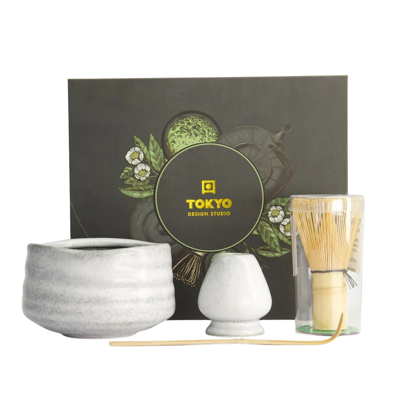 Matcha gavesæt - grå