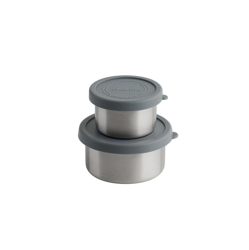 Snack Container, Dark Grey - 2 stk
