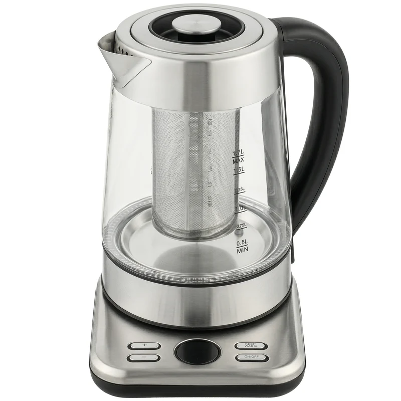 Elkedel, 1,7L hurtigtkogende 2200W elkedel med UK Strix termostat, tesi, varmholdningsfunktion