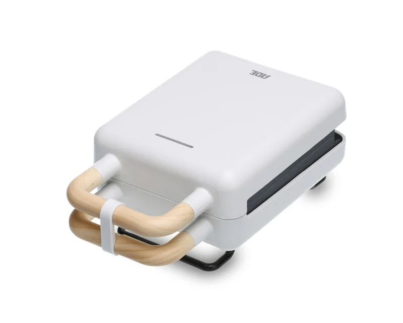 2 in 1 Waffle Iron with Sandwich Maker - hvid
