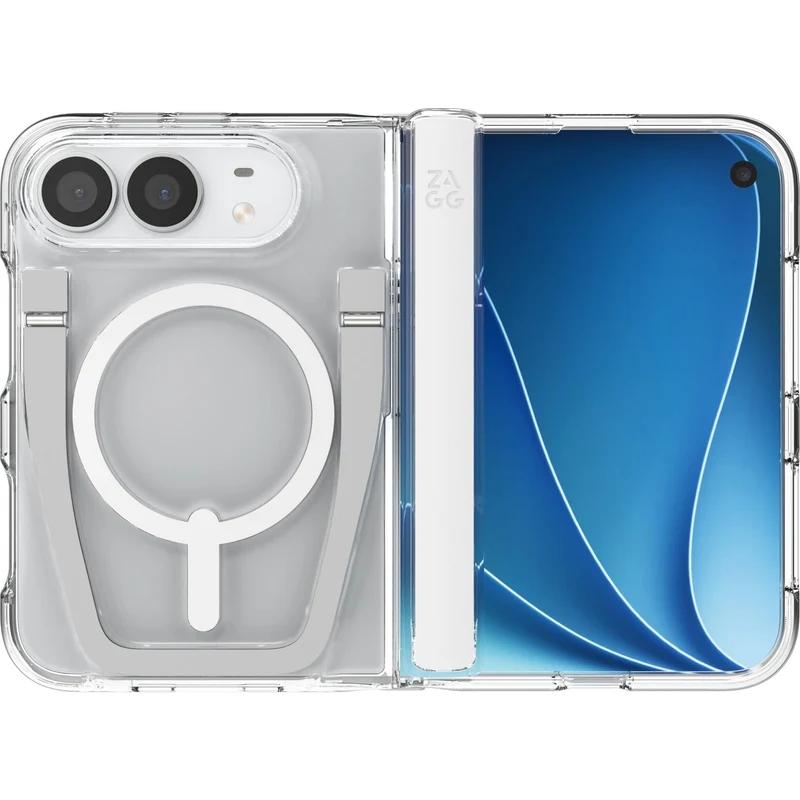ZAGG Crystal Palace Snap KickStand case for iPhone Fold (Clear)