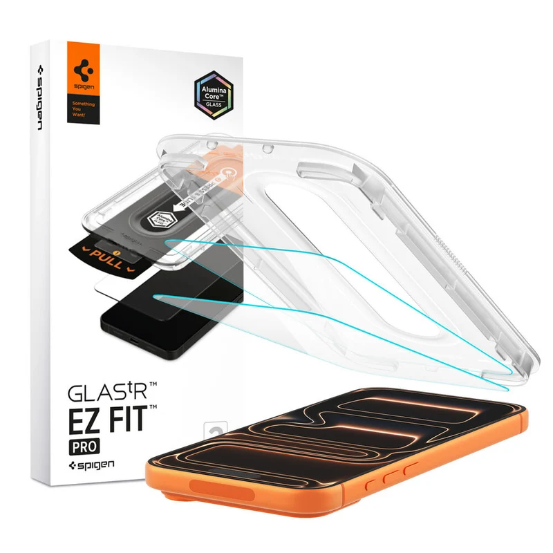 SPIGEN EZ Fit Pro 2PCS Glass Screen Protector for iPhone 18 Pro/17/17 Pro/16 Pro (Clear)