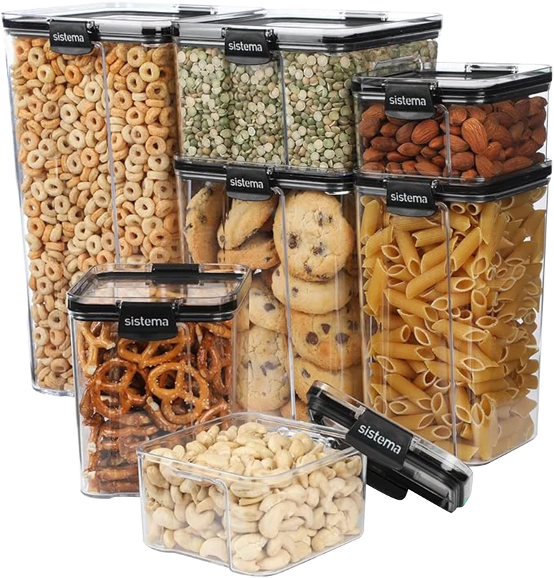 Sistema 7 Pack Ultra Pantry Food Storage Containers