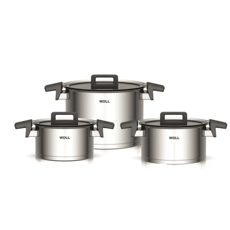 Woll Concept Grytset Med Lock 2,5 L, 3,4 L & 5,8 L