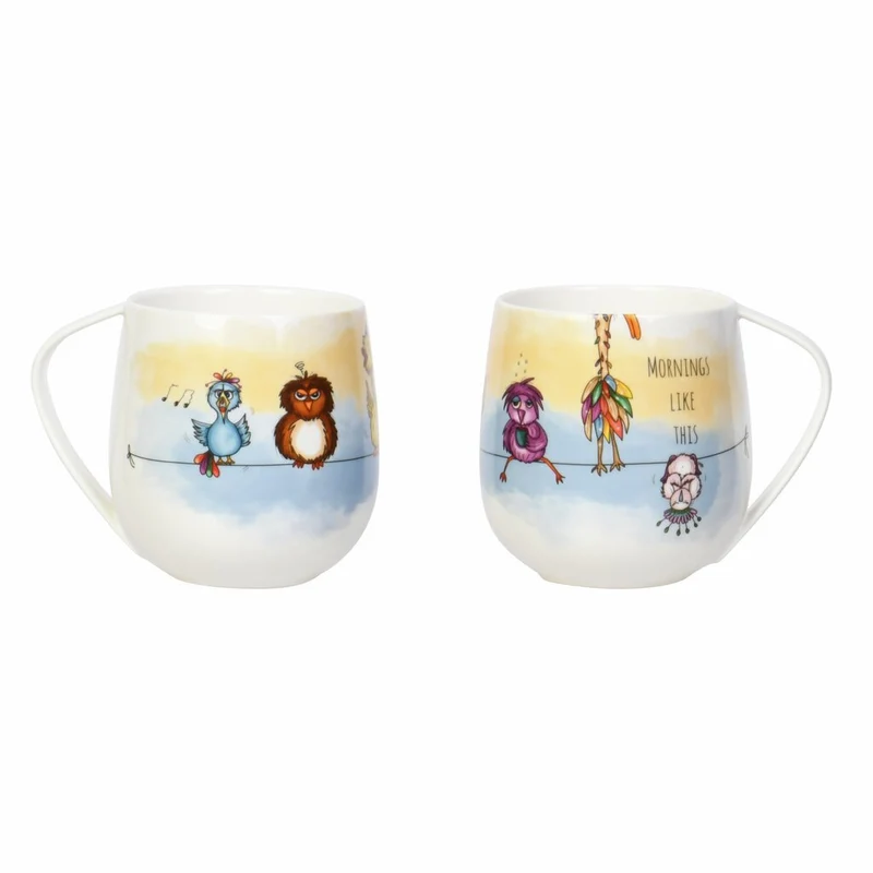 Lykketegning Morning Birds Mugg 40 cl