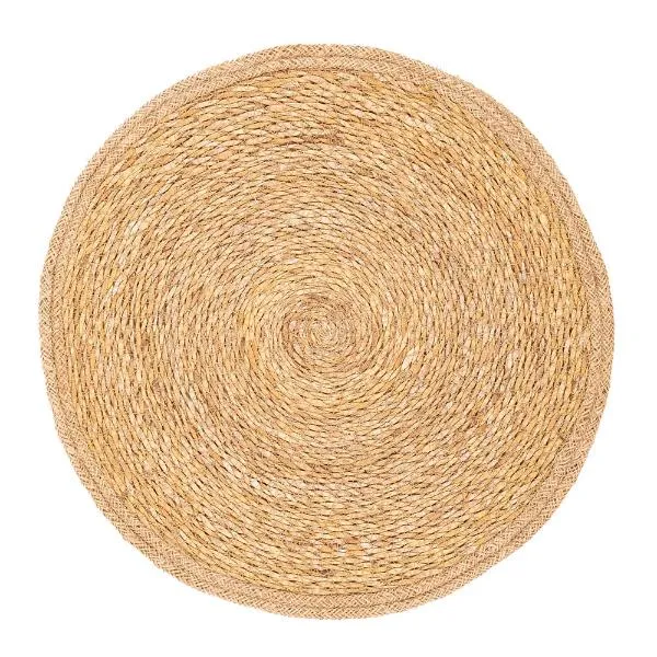 Ziczac Jute Bordstablett Rund 38 cm