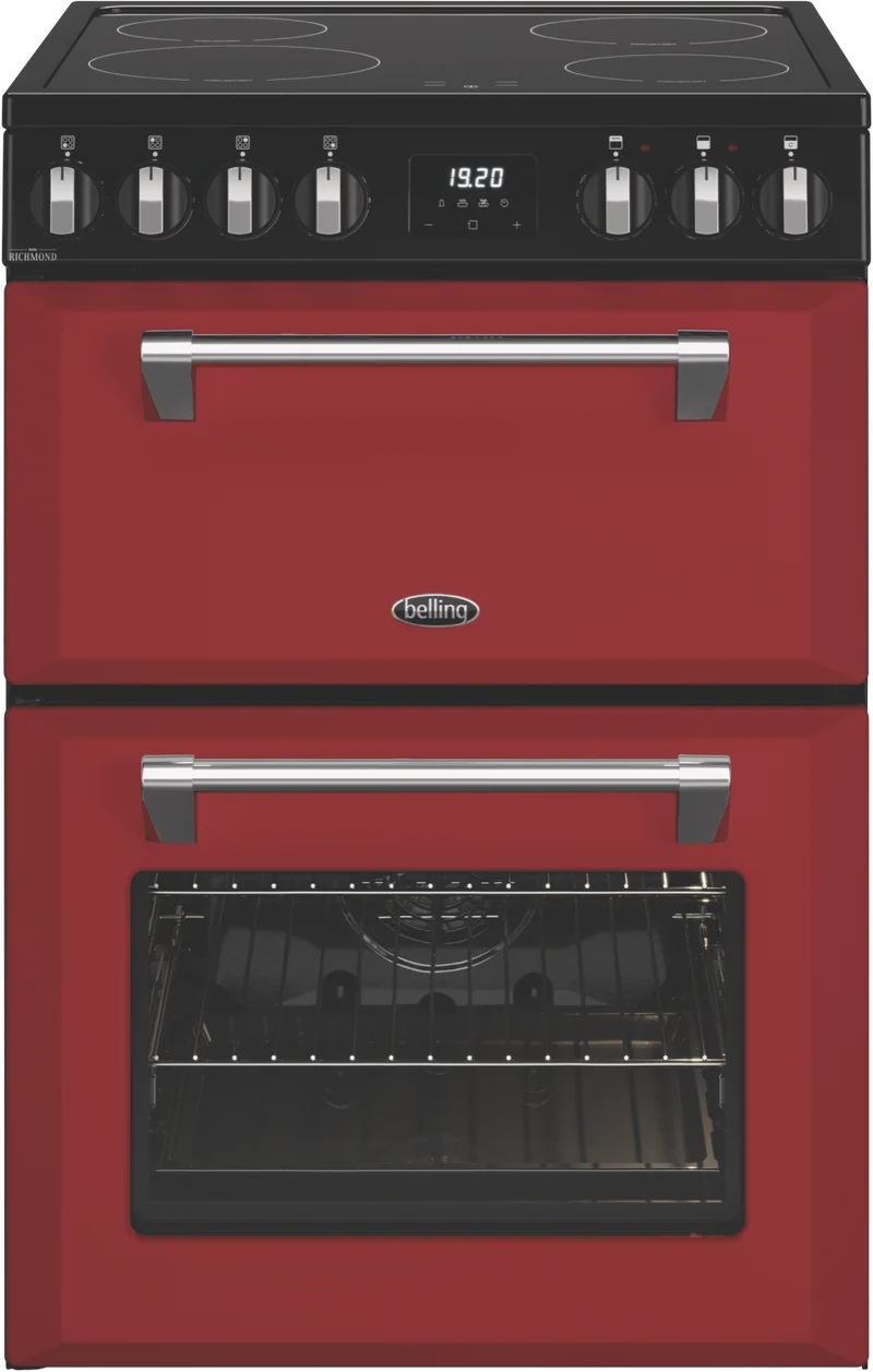 Belling Mini Richmond 60cm Induction Freestanding Cooker, Chilli Red