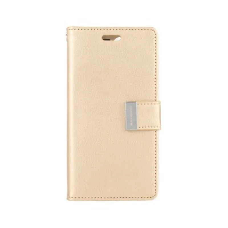Goospery Rich Diary for iPhone 16 Plus - Gold