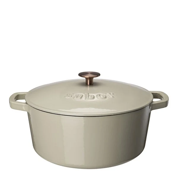 Sabor Gjutjärnsgryta 6,7 L varmgrå