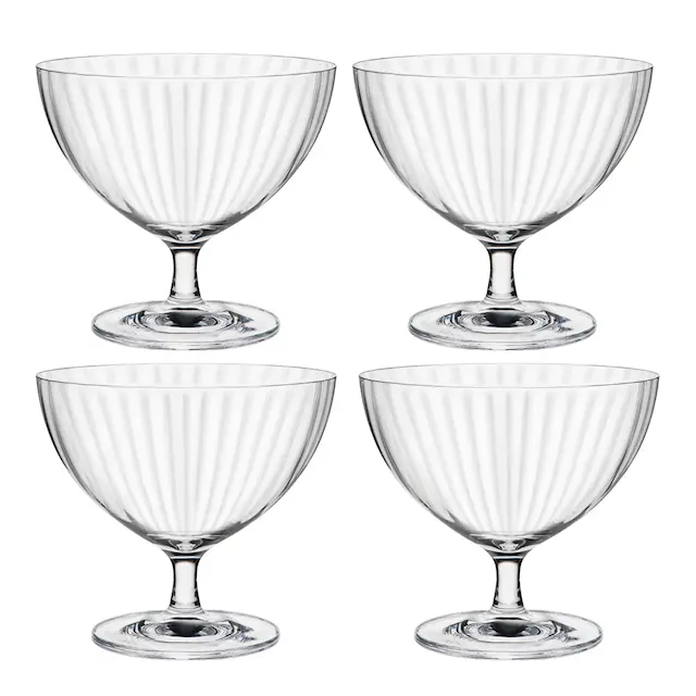 Modern House Timeless skål på fot 42 cl 4-pack klar