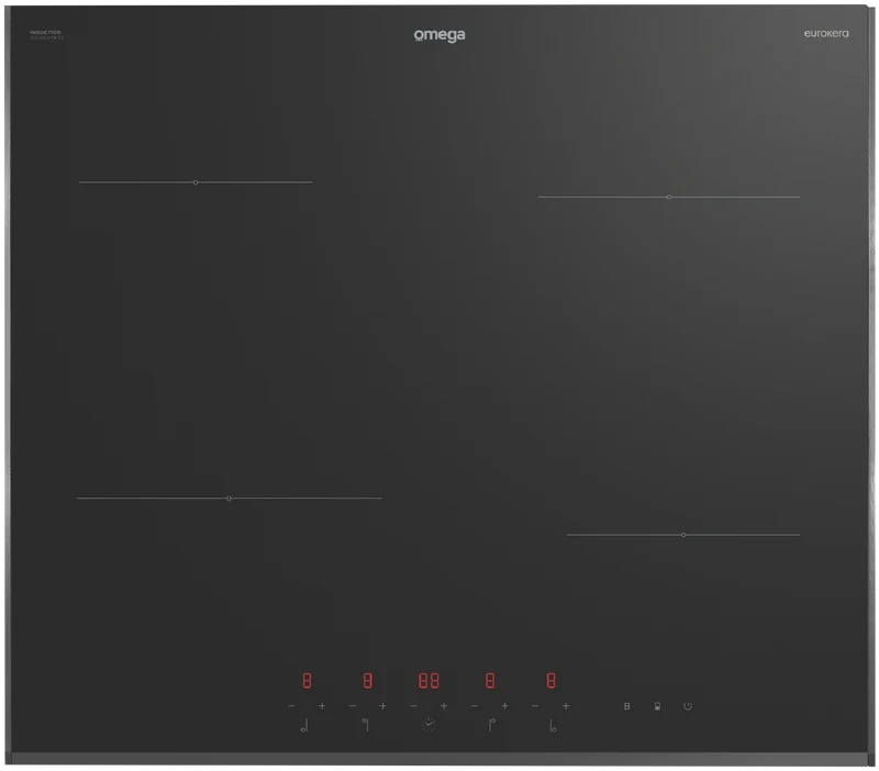 Omega 60cm Induction Cooktop, 10 Amp Power Phasing
