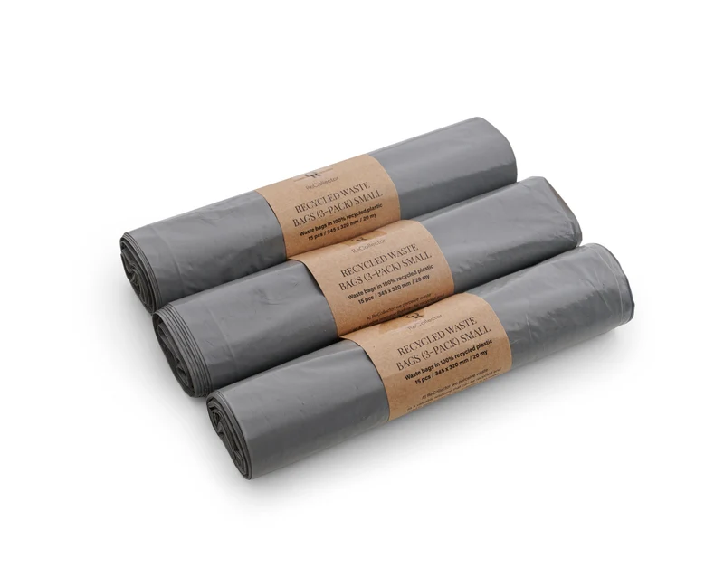 Recycled affaldsposer, small - 3 pak