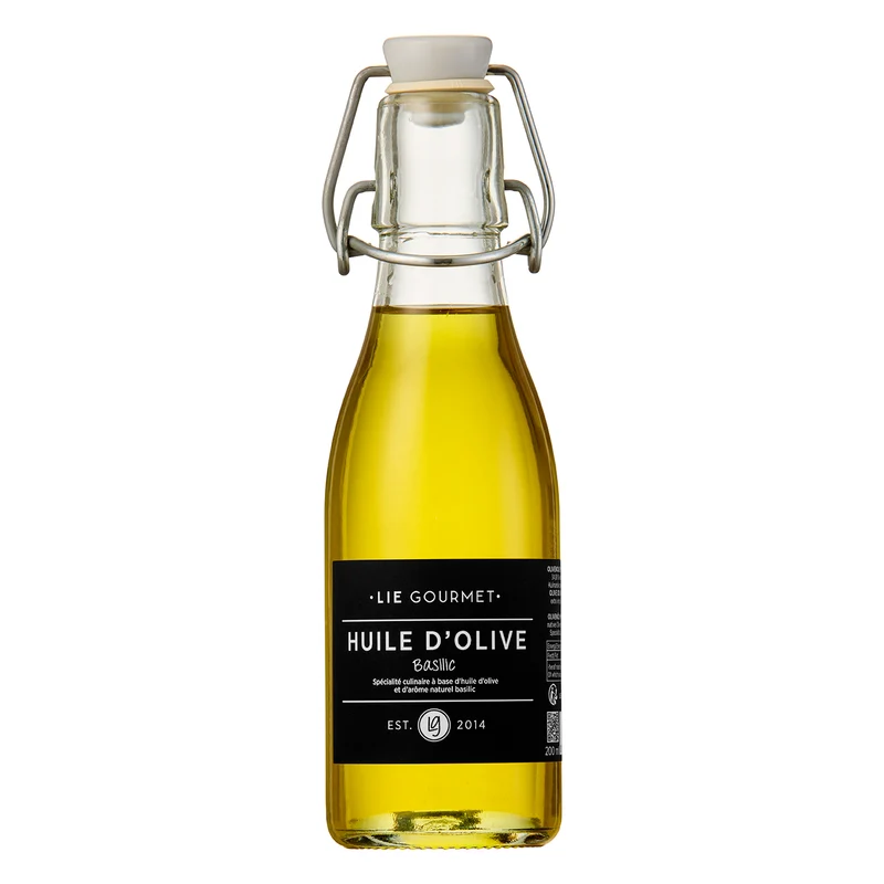 Olivenolie basilikum - 200 ml.