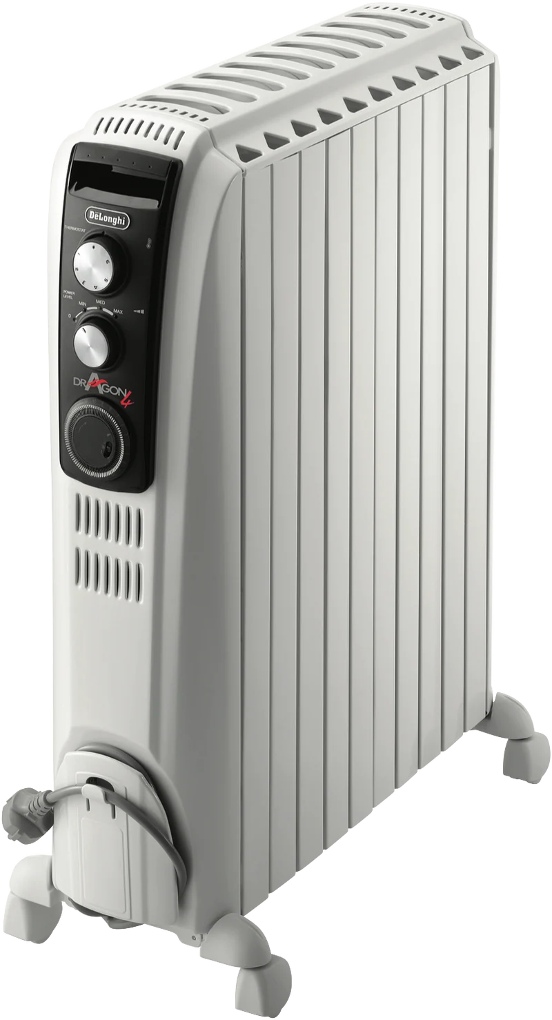 DeLonghi 2400W Dragon 4 Oil Column Heater w/Timer