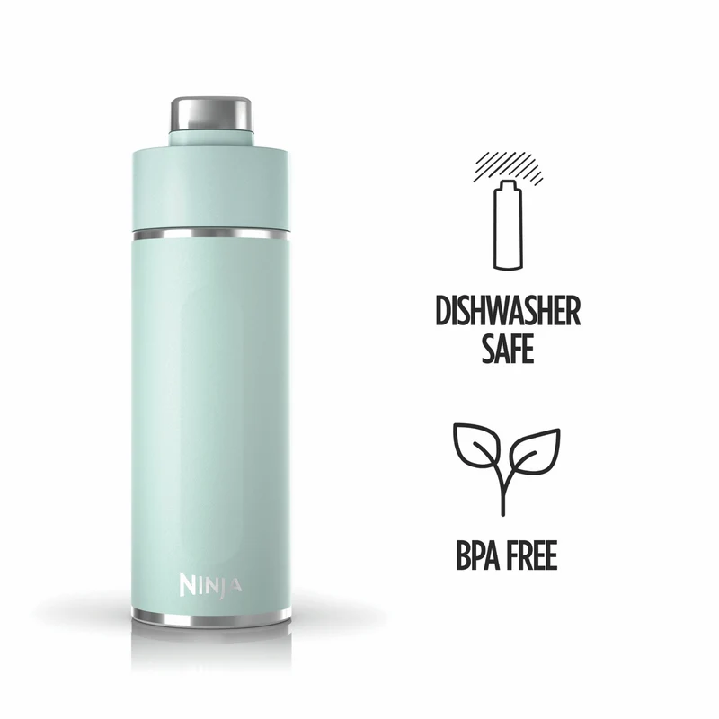 Ninja Thirsti 530ml Travel Bottle Seafoam Blue