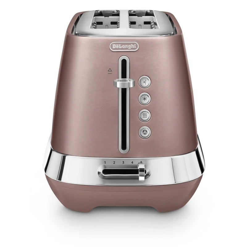 De'Longhi Diadema 2 Slice Long Slot Toaster (Rose Gold)