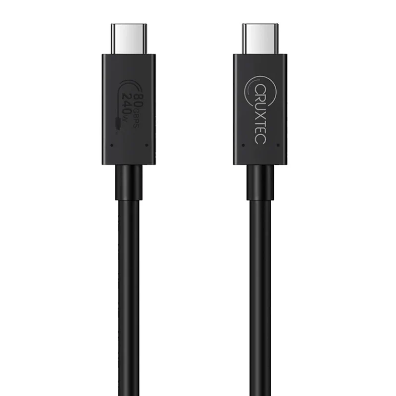 Cruxtec USB4 USB-C to USB-C Cable - 2m (CTC-80G-2MBK)