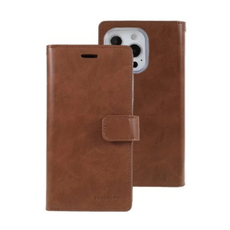 Goospery Mansoor Diary for iPhone 16 - Brown