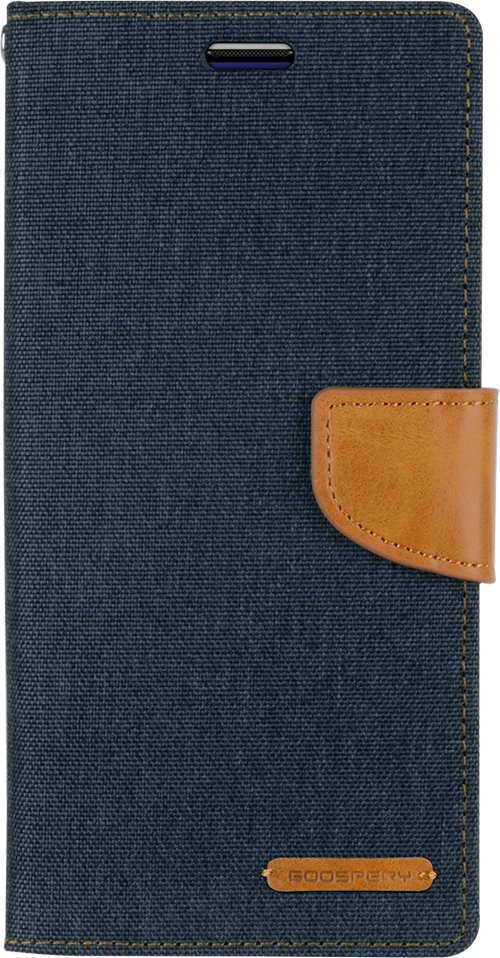 Goospery Canvas Diary For iPhone X / XS - Navy