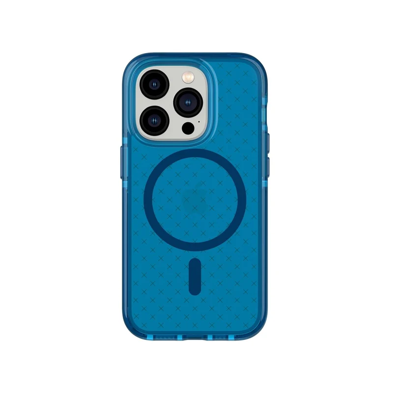 Tech21 Evo Check Phone Case for iPhone 14 Pro (Classic Blue)