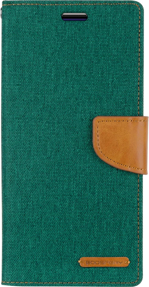 Goospery Canvas Diary For iPhone XR - Green