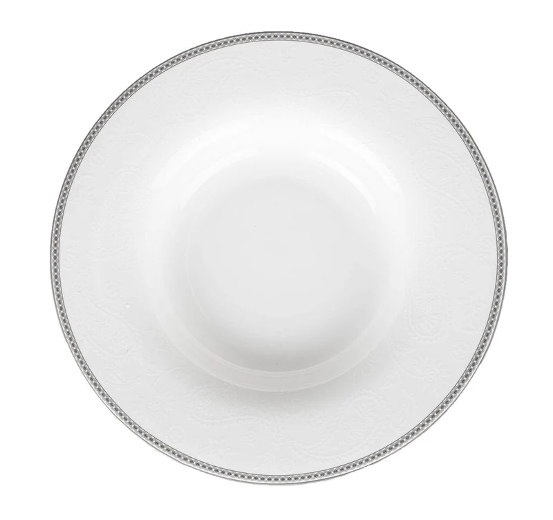 Royal Porcelain Silver Paisley Pastatallrik 26 cm