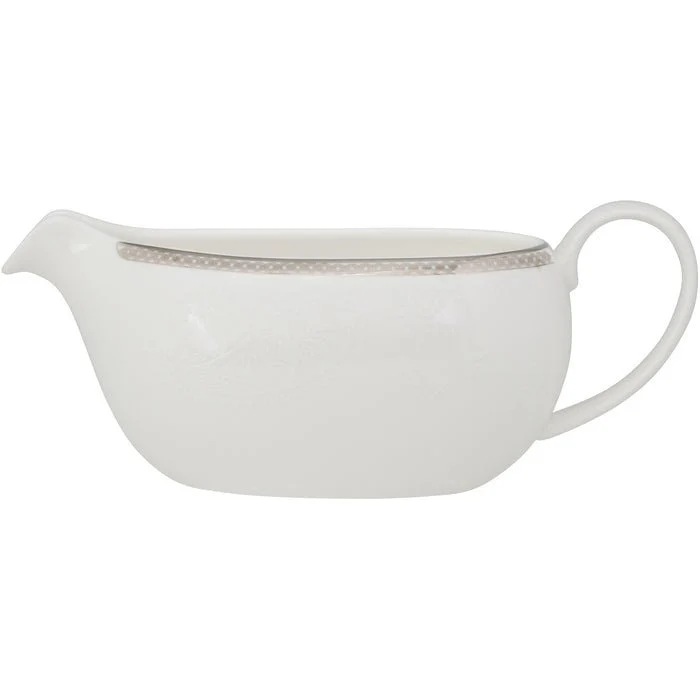 Royal Porcelain Silver Paisley Såssnipa 40 cl Vit