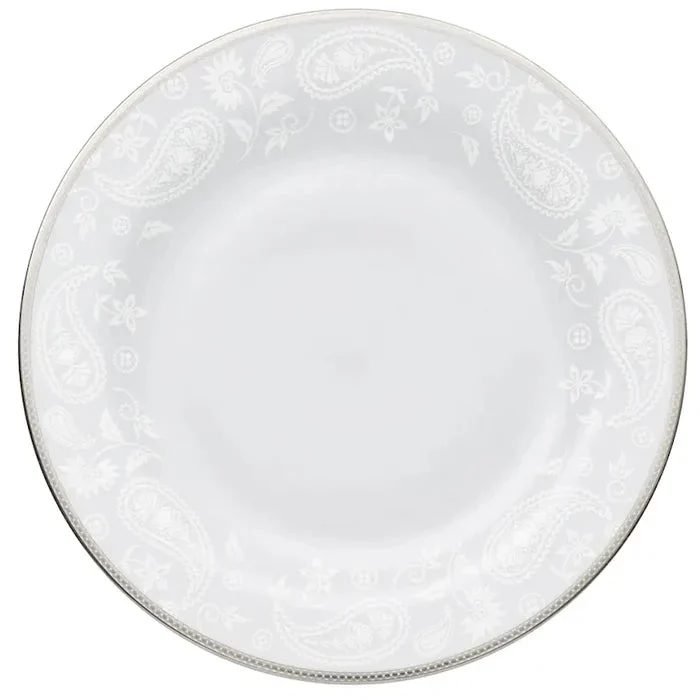 Royal Porcelain Silver Paisley Runt Fat Vit 32,5 cm