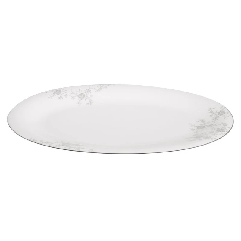 Royal Porcelain Angelina Platinum Ovalt Fat 24 cm Vit