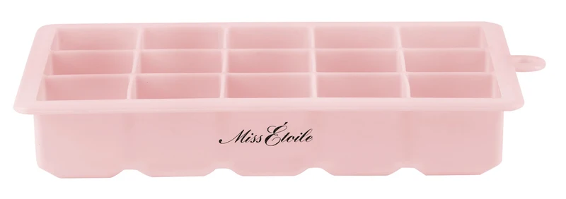 Isterningsbakke, rosa - 15 stk.